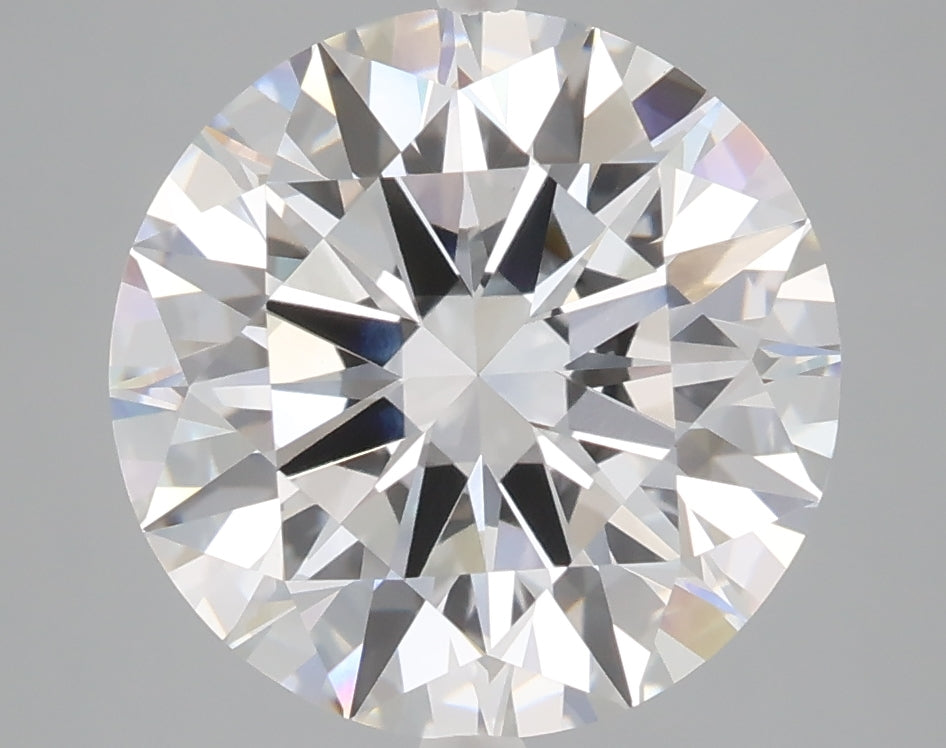 5.10 carat round lab grown diamond E color VVS2 clarity
