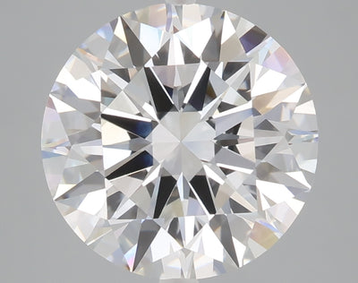 5.10 carat round lab grown diamond E color VVS2 clarity