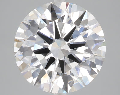 5.06 carat round lab grown diamond F color VVS2 clarity