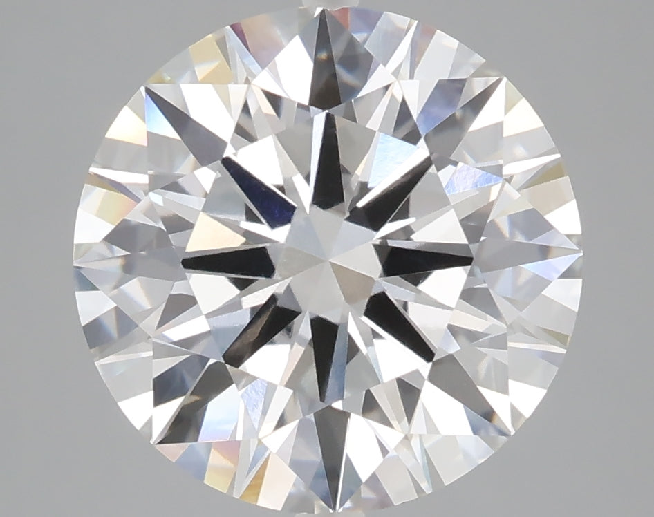 5.04 carat round lab grown diamond E color VVS2 clarity