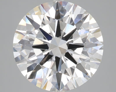 5.04 carat round lab grown diamond E color VVS2 clarity