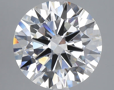 5.00 carat round lab grown diamond F color VS1 clarity
