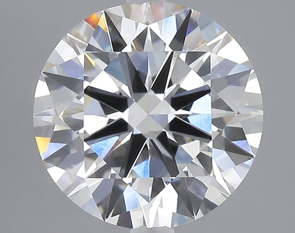 5.00 carat round lab grown diamond E color VVS2 clarity