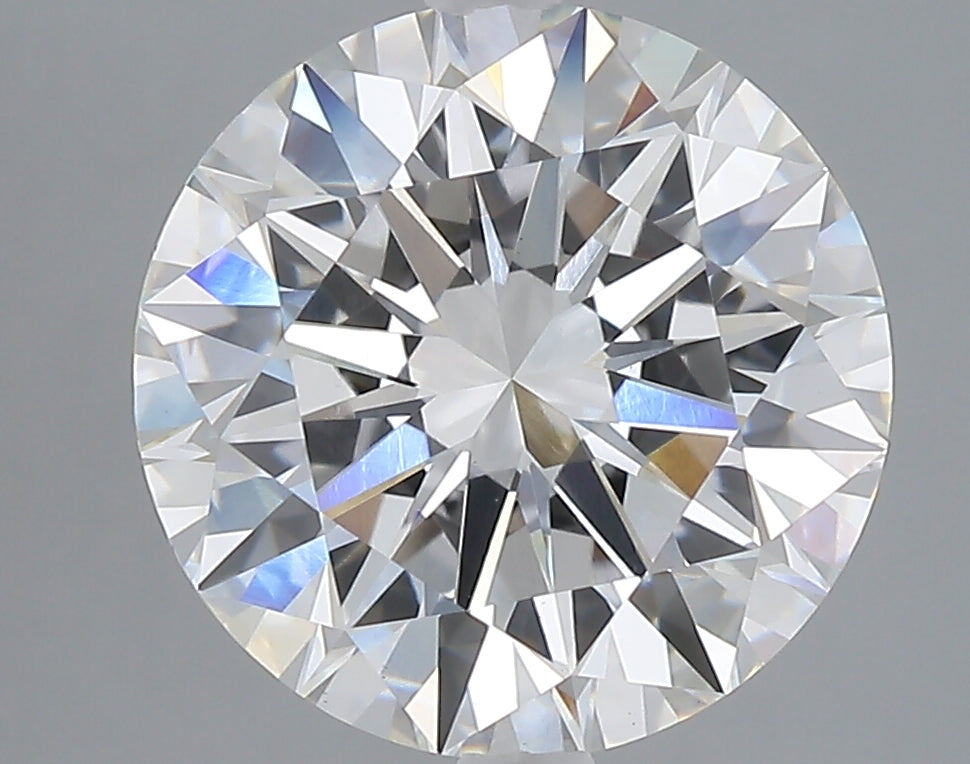 5.05 carat round lab grown diamond F color VS1 clarity