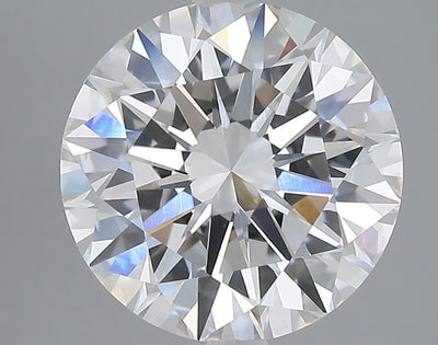 5.05 carat round lab grown diamond F color VS1 clarity