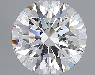 2.71 carat round lab grown diamond E color VVS2 clarity