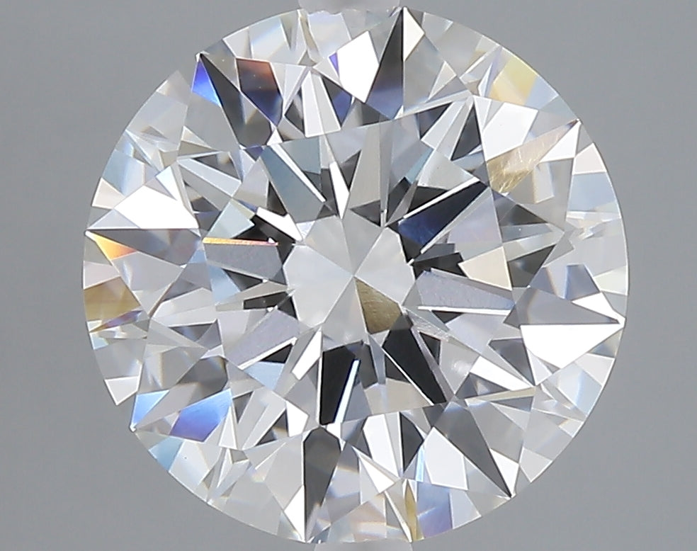 5.08 carat round lab grown diamond F color VVS2 clarity