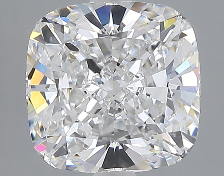 3.05 carat cushion lab grown diamond D color VVS2 clarity