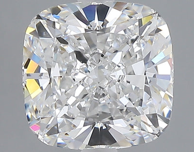 3.05 carat cushion lab grown diamond D color VVS2 clarity