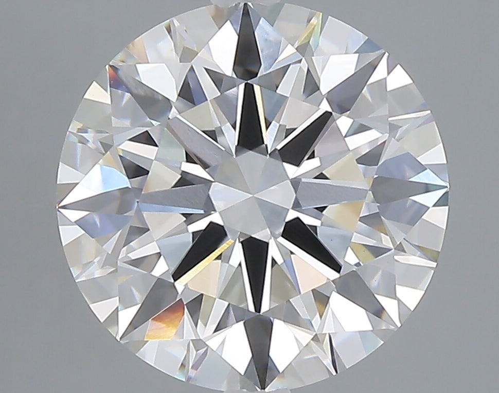 5.04 carat round lab grown diamond D color VVS2 clarity