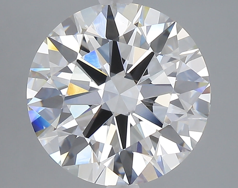 5.01 carat round lab grown diamond E color VVS2 clarity