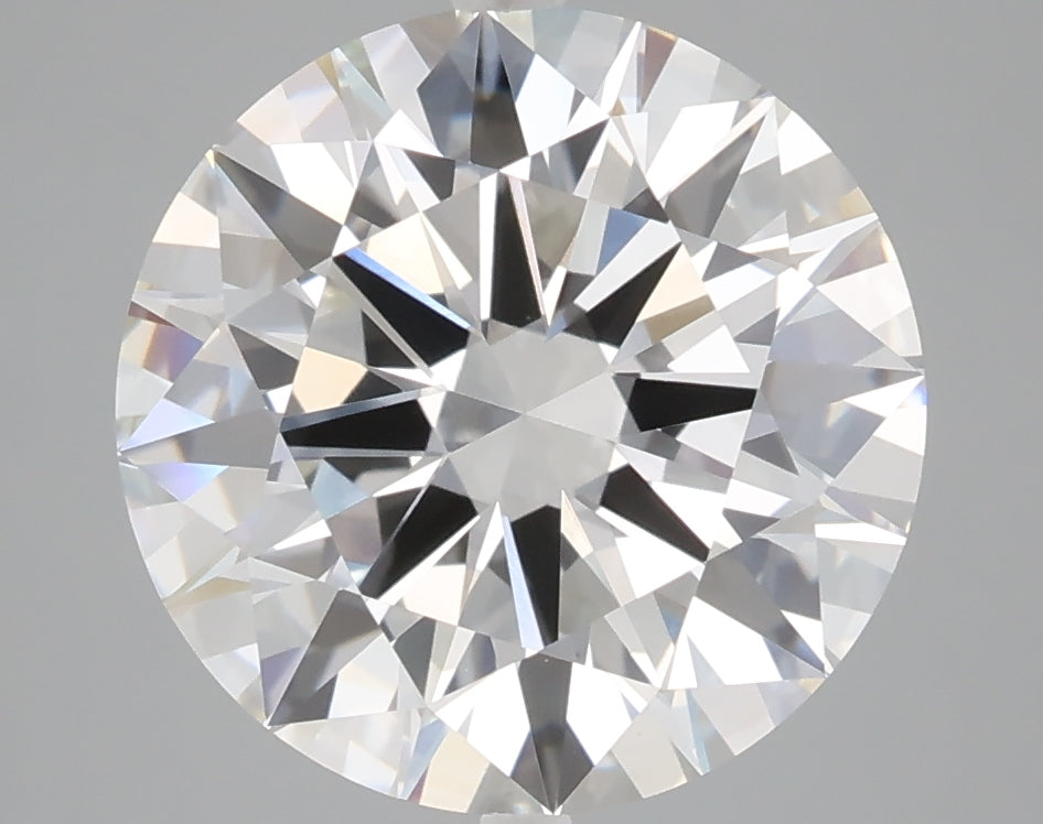 5.00 carat round lab grown diamond F color VVS2 clarity