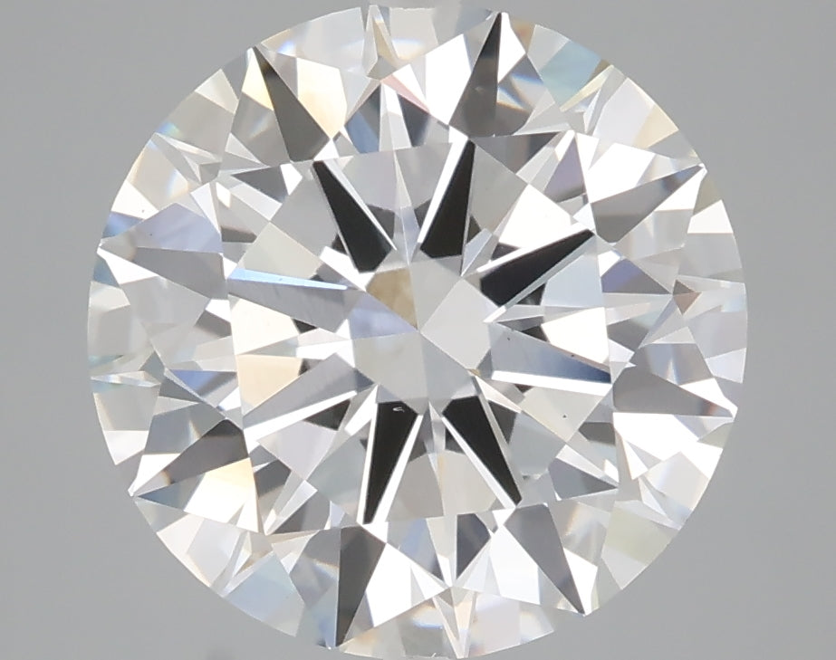 5.01 carat round lab grown diamond F color VS1 clarity