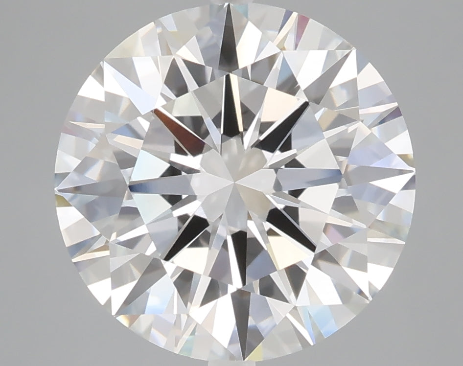 5.03 carat round lab grown diamond E color VVS2 clarity