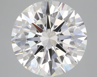 5.03 carat round lab grown diamond E color VVS2 clarity