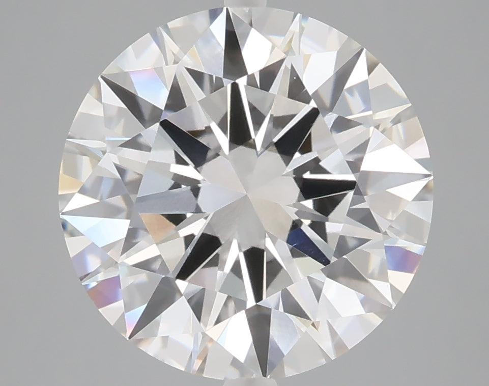 5.02 carat round lab grown diamond E color VVS1 clarity