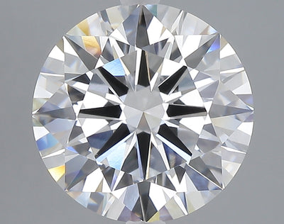 5.03 carat round lab grown diamond E color VVS2 clarity