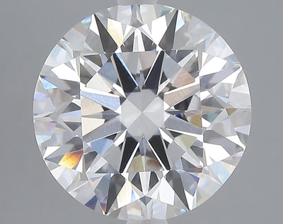 5.03 carat round lab grown diamond E color VVS2 clarity