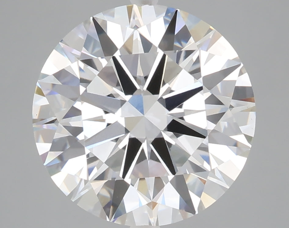 5.01 carat round lab grown diamond E color VVS2 clarity