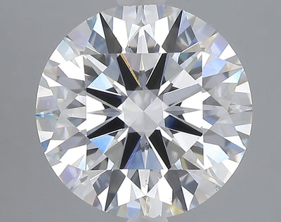 5.10 carat round lab grown diamond E color VS2 clarity