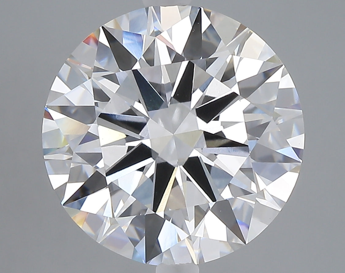 7.03 carat round lab grown diamond E color VVS2 clarity