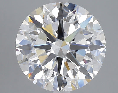 5.00 carat round lab grown diamond E color VVS2 clarity