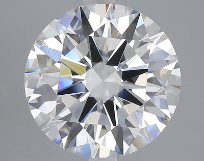5.20 carat round lab grown diamond E color VVS2 clarity
