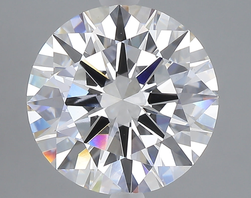 5.02 carat round lab grown diamond E color VS1 clarity