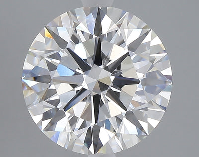 5.02 carat round lab grown diamond E color VVS2 clarity