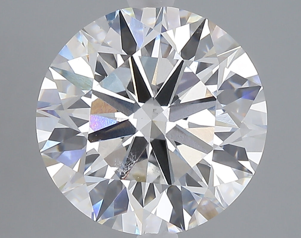 5.34 carat round lab grown diamond E color VS1 clarity