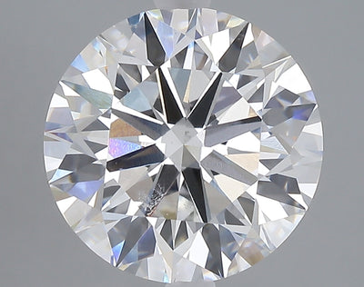 5.34 carat round lab grown diamond E color VS1 clarity