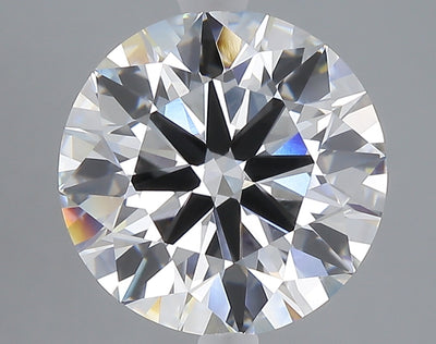 5.00 carat round lab grown diamond E color VVS2 clarity