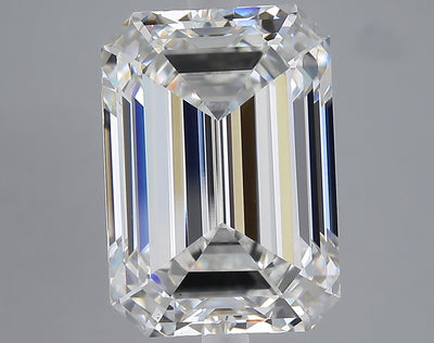 9.09 carat emerald lab grown diamond F color VS1 clarity