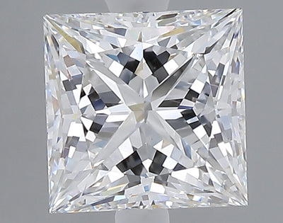 2.60 carat princess lab grown diamond E color VS1 clarity