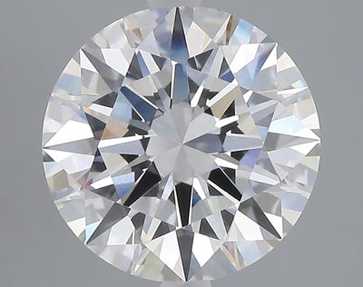 5.09 carat round lab grown diamond E color VVS2 clarity