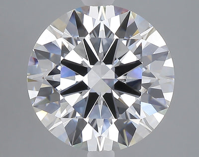 5.04 carat round lab grown diamond E color VVS2 clarity
