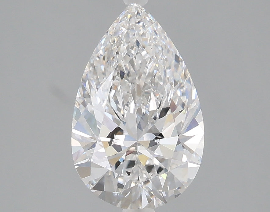 1.59 carat pear lab grown diamond D color VVS1 clarity