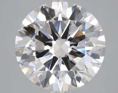 5.00 carat round lab grown diamond E color VVS2 clarity