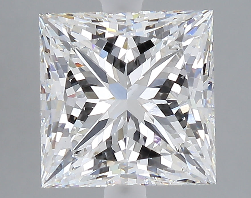 4.53 carat princess lab grown diamond E color VS1 clarity