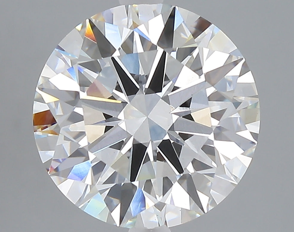 5.06 carat round lab grown diamond F color VS1 clarity