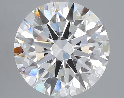 5.06 carat round lab grown diamond F color VS1 clarity