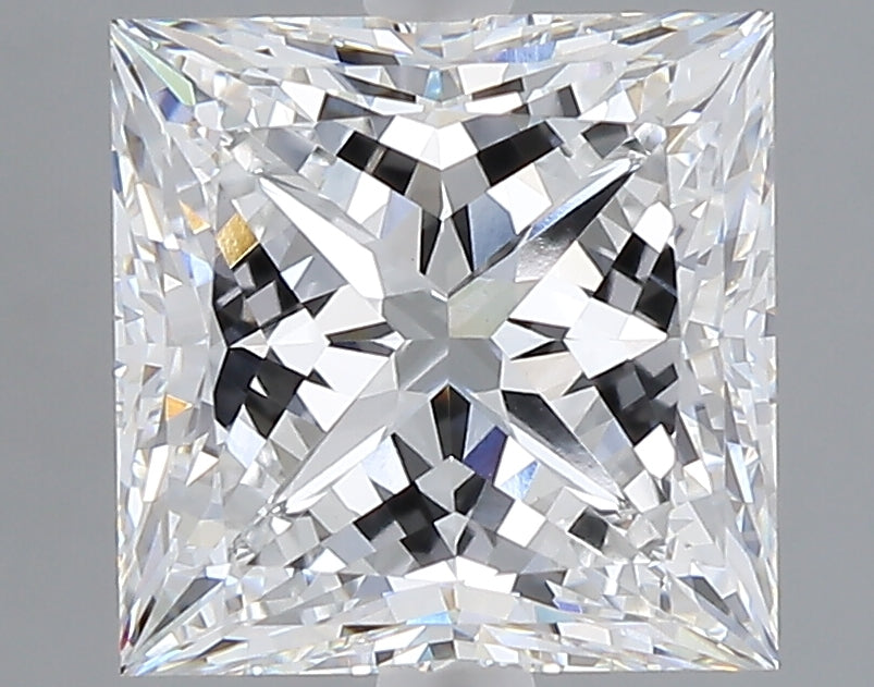 4.26 carat princess lab grown diamond F color VVS2 clarity