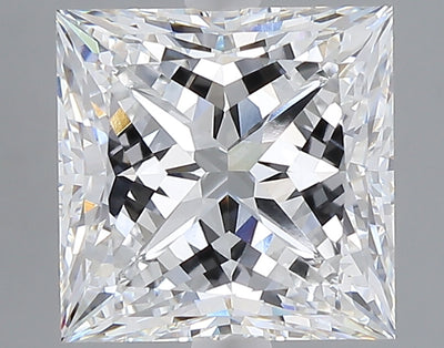 4.26 carat princess lab grown diamond F color VVS2 clarity