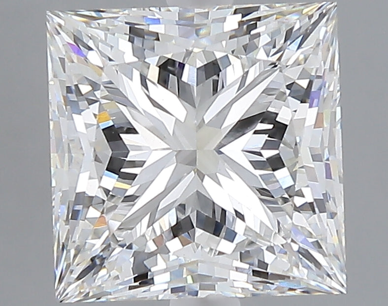 4.03 carat princess lab grown diamond F color VS1 clarity