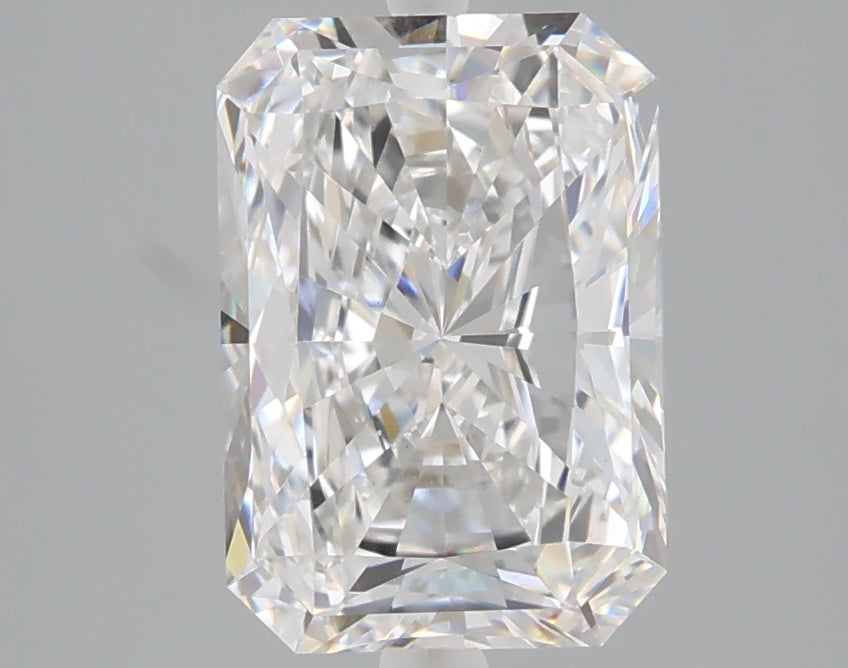 2.43 carat radiant lab grown diamond D color VS1 clarity