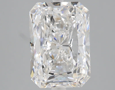 2.43 carat radiant lab grown diamond D color VS1 clarity
