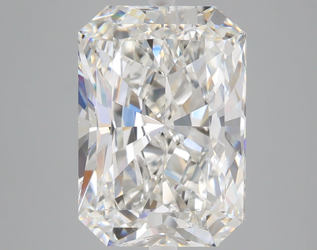 5.50 carat radiant lab grown diamond F color VVS2 clarity