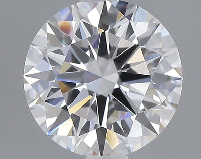 1.50 carat round lab grown diamond D color VVS2 clarity