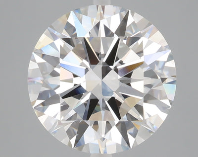 5.01 carat round lab grown diamond F color VVS2 clarity