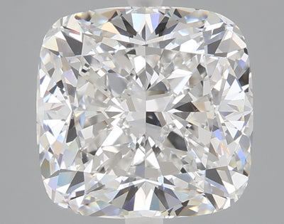 3.28 carat cushion lab grown diamond E color VVS2 clarity